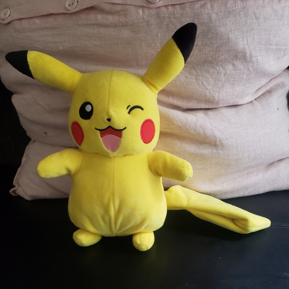 Pokemon Pikachu Yellow and Black Stuffed Animal